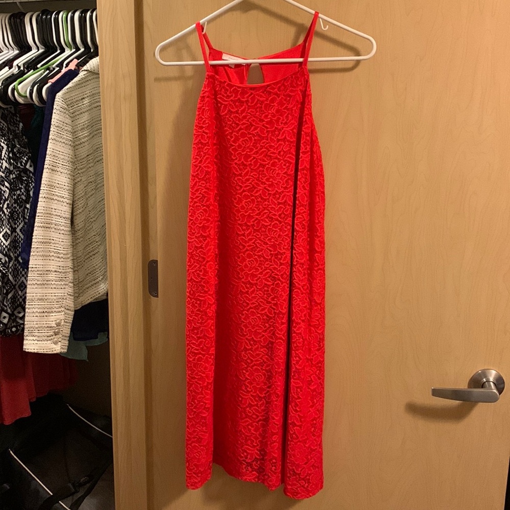 Maurices salmon floral dress